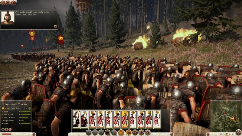 Первый скриншот Total War: Rome 2 с интерфейсом тактической битвы Первый скриншот Total War: Rome 2 с интерфейсом тактической битвы
