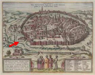 Средневековый град Иерусалим. Источник: Хогенберг Фрац, около 1590 Image Лепрозорий святого Лазаря в Иерусалиме, XVI в. Средневековый град Иерусалим. Источник: Хогенберг Фрац, около 1590 Image Лепрозорий святого Лазаря в Иерусалиме, XVI в.