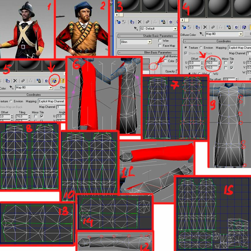Создание моделей юнитов для Medieval 2: Total War в формате MESH 